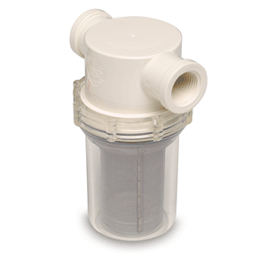 Shurflo by Pentair 1/2' Raw Water Strainer w/Bracket & Fittings - 50 Mesh Screen