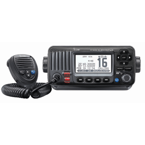 CLOSEOUT - Icom M424G Fixed Mount VHF Marine Transceiver w/Built-In GPS - Black