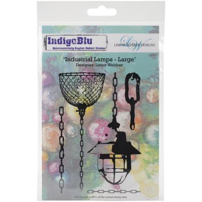 IndigoBlu Cling Mounted Stamp 5'X8'-Industrial Lamps - Large