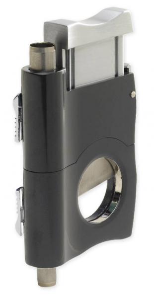Lotus Triad Punch and Guillotine Cigar Cutter - Gunmetal
