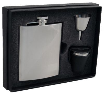Visol Duo Two-Tone 8oz Deluxe Flask Gift Set