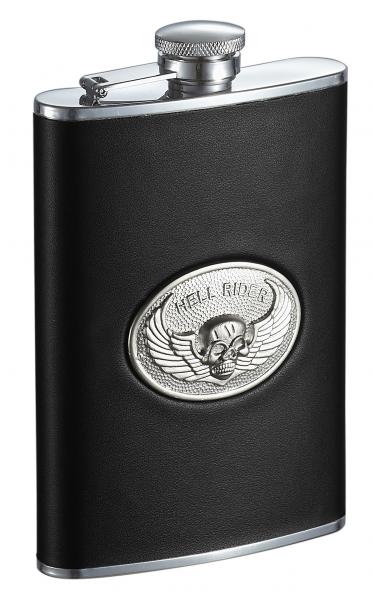 Visol Hell Rider Black Liquor Flask - 8 ounce