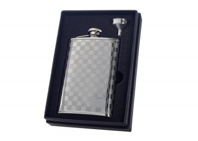 Visol Mate Checkered 8oz Flask Gift Set