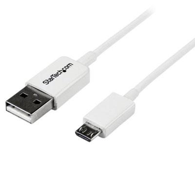 1m White USB to Micro USB Cbl