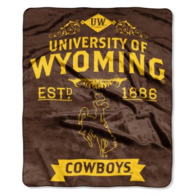 Wyoming OFFICIAL Collegiate 'Label' Raschel Throw
