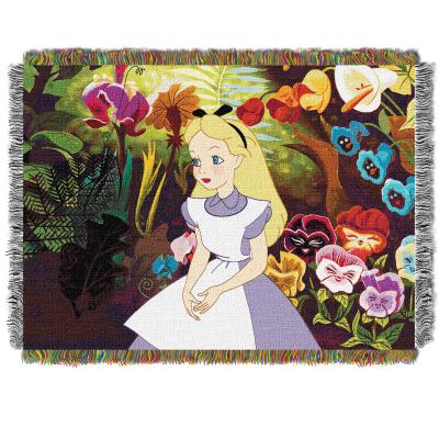Alice in the Garden Licensed 48'x 60' Woven Tapestry Throw  by The Northwest Company
