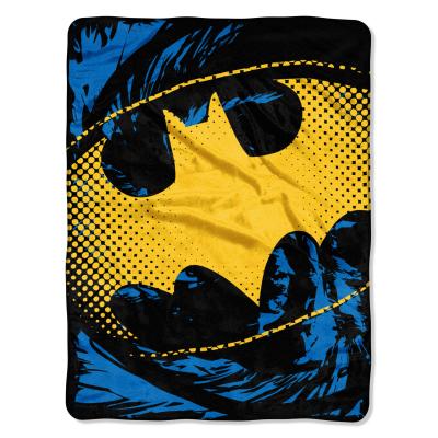 Batman - Ripped Shield Licensed 46'x 60' Micro Raschel Throw  by The Northwest Company