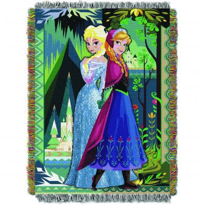 Disney Frozen Two Worlds One Heart Licensed 48'x 60' Woven Tapestry Throw  by The Northwest Company