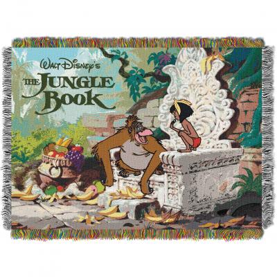 Disney Jungle Book King Louie Licensed 48'x 60' Woven Tapestry Throw  by The Northwest Company