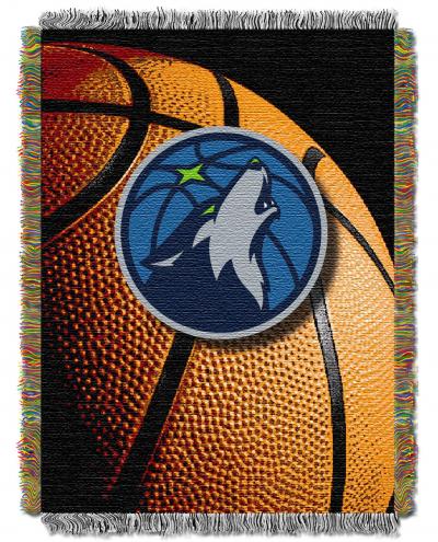 Timberwolves OFFICIAL National Basketball Association, 'Photo Real' 48'x 60' Woven Tapestry Throw  by The Northwest Company