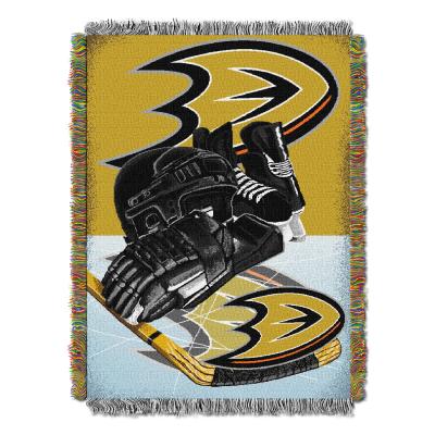 Ducks OFFICIAL National Hockey League, 'Home Ice Advantage' 48'x 60' Woven Tapestry Throw  by The Northwest Company