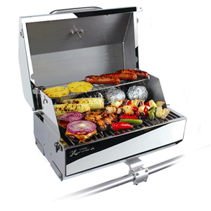 Kuuma Elite 216 Gas Grill - 216' Cooking Surface - Stainless Steel