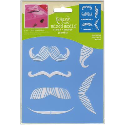 Americana Decor Stencil 6'X8'-Mustaches