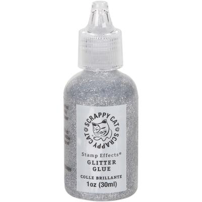 Scrappy Cat Glitter Glue 30ml-Silver