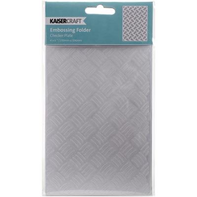 Kaisercraft Embossing Folder 4'X6'-Checker Plate