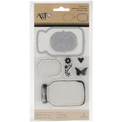 Art-C Stamp & Die Set-Mason Jars