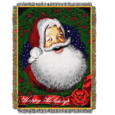 Howdy Santa Licensed Holiday 48'x 60' Woven Tapestry Throw  by The Northwest Company