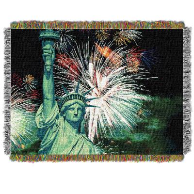 Lady Liberty Licensed 48'x 60' Metallic Woven Tapestry Throw  by The Northwest Company