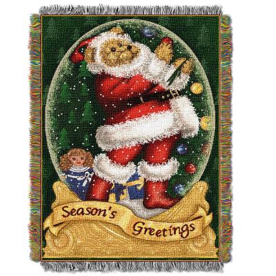 Snowglobe Teddy Licensed Holiday 48'x 60' Woven Tapestry Throw  by The Northwest Company