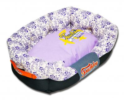 Touchdog Floral-Galore Ultra-Plush Rectangular Rounded Designer Dog Bed