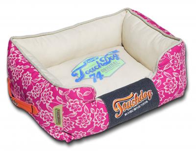 Touchdog Rose-Pedal Patterned Premium Rectangular Dog Bed