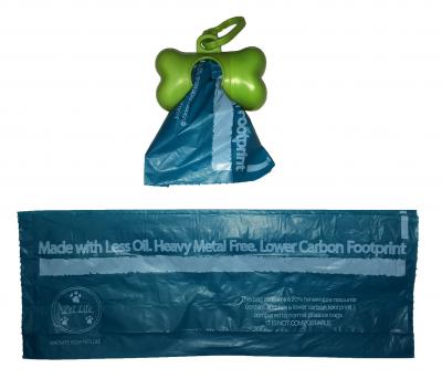 100% Recyclable Bio-Hybrid Thermoplastic and Polyethylene Carbon Reduced Eco-Friendly Pet Waste Bags from Renewable Thermoplastic Starch - Dispenser and 2 Pack of Rolls