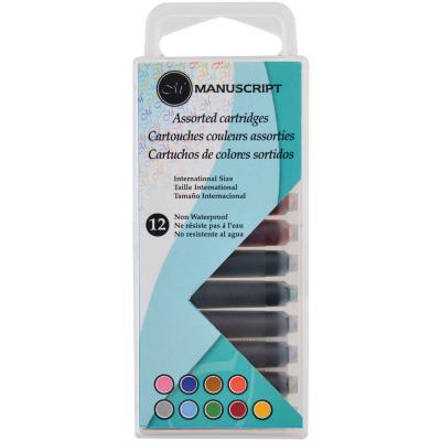 Manuscript Creative Ink Cartridges 12/Pkg-Assorted