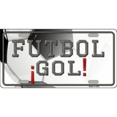 FUTBOL Gol Spanish Soccer Goal Novelty Vanity Metal License Plate Tag Sign