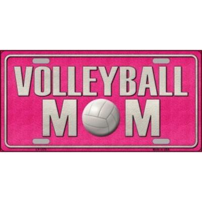 Volleyball Mom Novelty Vanity Metal License Plate Tag Sign
