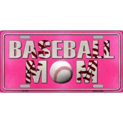 Baseball Mom Novelty Vanity Metal License Plate Tag Sign