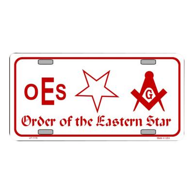 Order Of The Eastern Star Novelty Vanity Metal License Plate Tag Sign