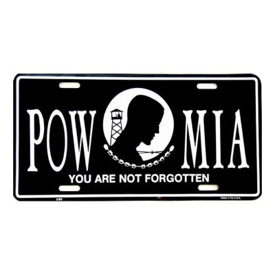 POW-MIA Novelty Vanity Metal License Plate Tag Sign