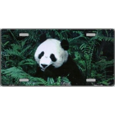 Panda Bear Novelty Vanity Metal License Plate Tag Sign