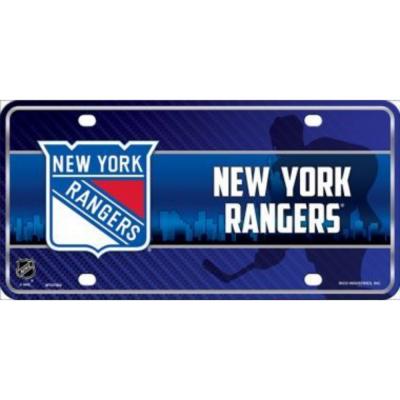 New York Rangers NHL Embossed Novelty Vanity Metal License Plate Tag Sign - 7002M