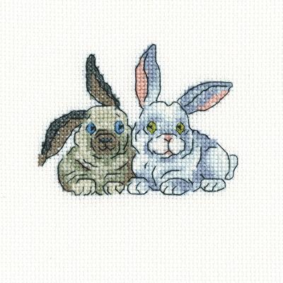 RTO Counted Cross Stitch Kit 4.25'X4.25'-Brer Rabbits (14 Count)