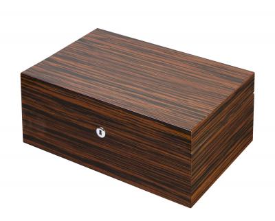Visol Richardson Ebony Exotic Wood Humidor - Holds 100 Cigars