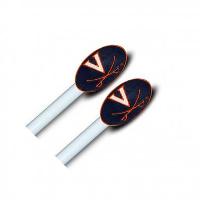 NCAA Virginia Cavaliers Drapery-Curtain Finials Rod Set