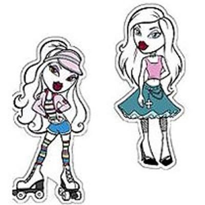 Bratz Retro Self Stick 16pc Wall Accent Decal Sticker Set