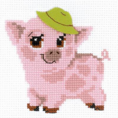 RIOLIS Counted Cross Stitch Kit 6'X6'-Piglet (10 Count)