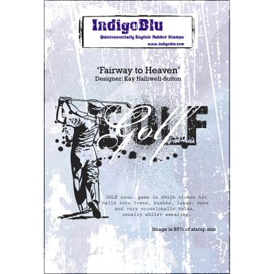 IndigoBlu Cling Mounted Stamp 5'X4'-Fairway To Heaven