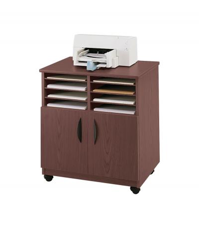 Mobile Machine Stand with Sorter Mahogany