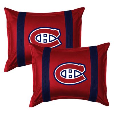 2pc NHL Montreal Canadiens Pillow Shams Hockey Logo Bedding
