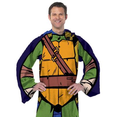 TMNT Leonardo Comfy Throw Ninja Turtles Blanket with Sleeves