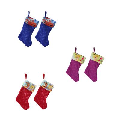 Set of 2 Disney Character Christmas Stockings Holiday Decorations