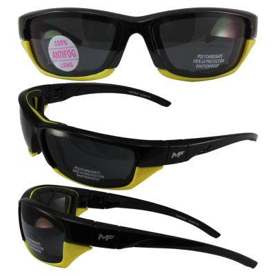 Switchback Black/Yellow Frame Smoke Lens With Removeable Padded Foam