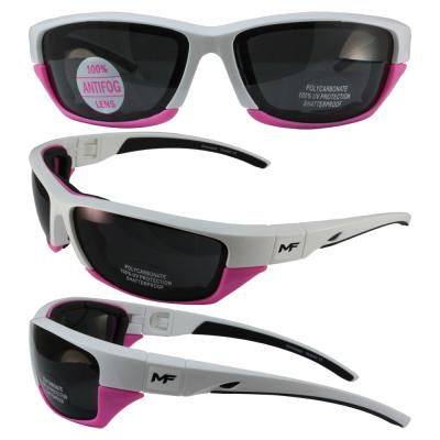 Switchback White/Pink Frame Smoke Lens With Removeable Padded Foam