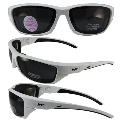 Switchback White Frame Smoke Lens With Removeable Padded Foam