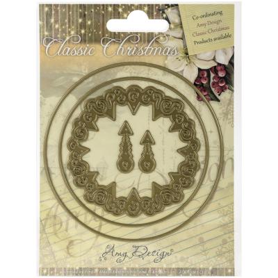 Find It Trading Amy Design Classic Christmas Die-Clock
