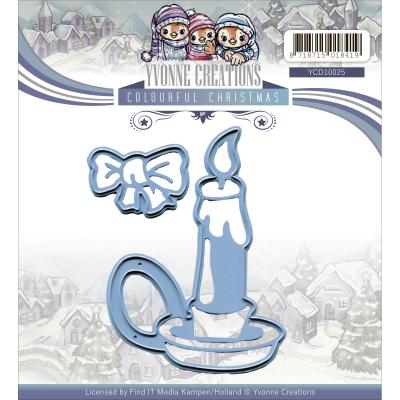 Find It Trading Yvonne Creations Colorful Christmas Die-Candle