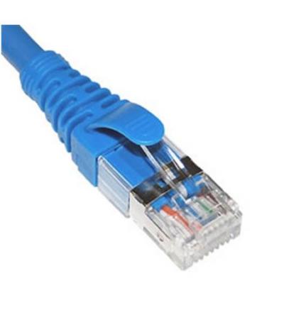 PATCH CORD, CAT 6A, FTP, 15 FT, BLUE